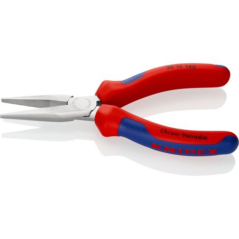 KNIPEX 30 15 140 Pinza per meccanica - a becchi lunghi con manici multicomponente cromata 140 mm