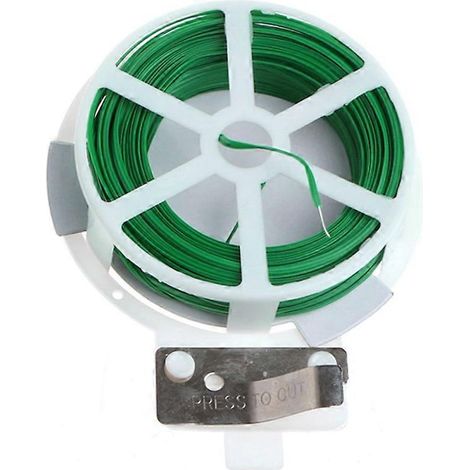 30m 50m Rouleau de Fil de Fer pour Jardin avec Coupe-fil, Attache Plante, Fleur, Arbuste, Câble de Jardinage (1/4)