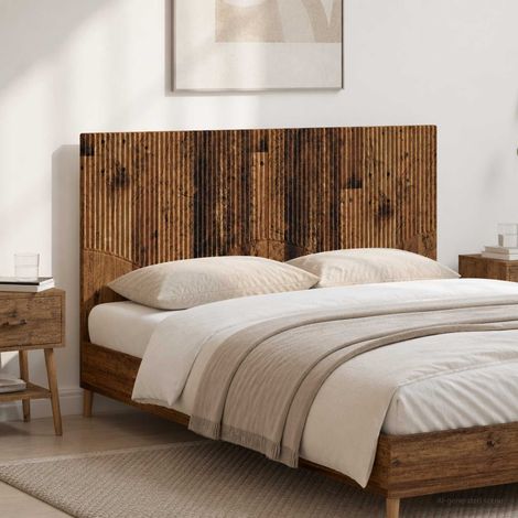 vidaXL Cabecero montada en la pared HOORN Madera envejecida (1/5)