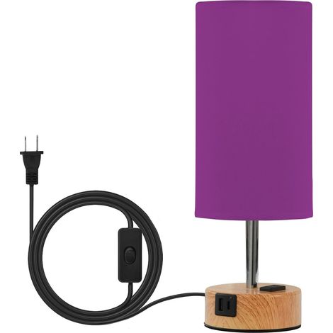 Yuiboo Petite lampe de table violette pour chambre à coucher (1/5)