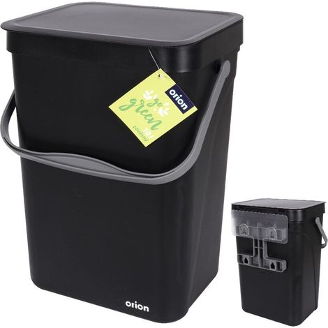 Papelera colgante negra de 10 litros (1/5)