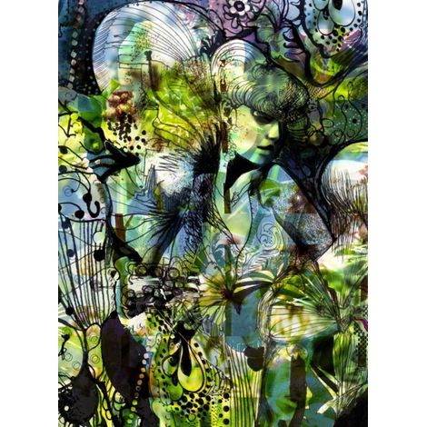 Komar Aphrodite´s Garden 184 x 254 cm, Papier peint panoramique 4-915, photomurale sur intissé (1/4)