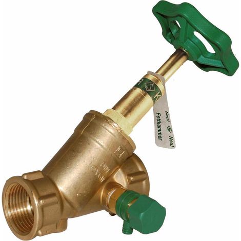 Seppelfricke SEPP DIN-Basis KFR®-Ventil, mit Entleerung, steigend, Rp3/4 (DN20), Messing Typ 1507, 0048961 (1/5)