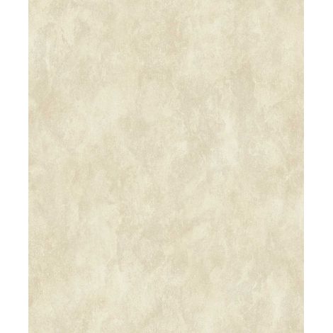 Papier peint uni effet enduit beige ivoire