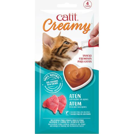 Snacks cremosos para gatos Catit Creamy – 4 Tubos