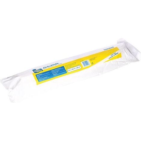 Film pour travaux de peinture en HDPE 2 x 100 mètres plié sur 0,5 mètre, UE 1 pièce