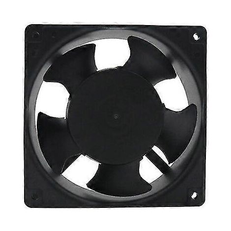 Ventilateur axial résistant aux hautes températures, résistant à la chaleur, adapté aux poêles et ventilateurs de cheminée de dimensions 120x120x38mm. (1/5)