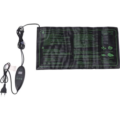 Tapis chauffant semis 20x10 pouces avec thermostat digital, set germination, prise EU 220-240V