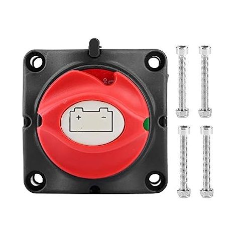 Battery Disconnect Switch, Battery Power Isolator 12V Two-Level Switch Cut Off for RV Yacht (1/5)