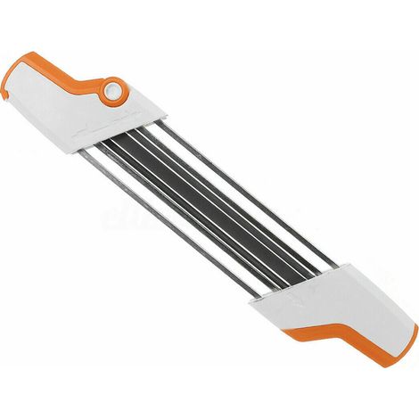 Affûteuse de Lime à chaîne de tronçonneuse en métal 2 en 1 Facile 3/8" P Ø 4,0 mm remplacer, Porte-lime 2 en 1 pour chaîne de tronçonneuse,1Pcs