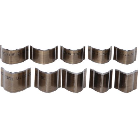 Lot de 10 coupeurs d'extrémité de ceinture en cuir, acier rapide carré en forme de V, outil artisanal manuel (forme V) (1/5)