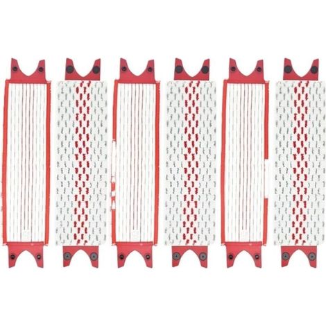 Lot de 6 serpillères en microfibre compatibles avec Vileda, serpillères plates réutilisables UltraMax XL, lavables en machine (1/4)