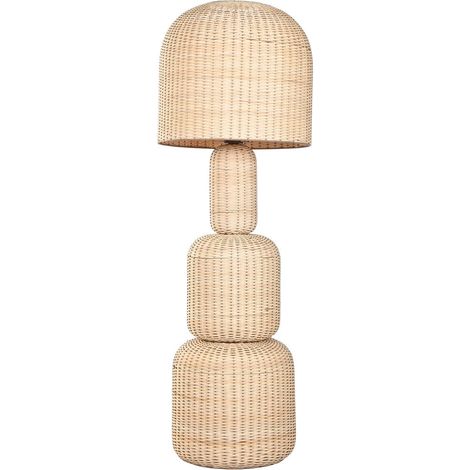 Lampara Pie Ratan 50X50X148 Beige (1/5)
