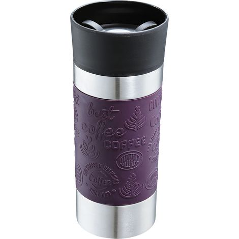 Taza térmica Cilio, 0,36 l, color morado.