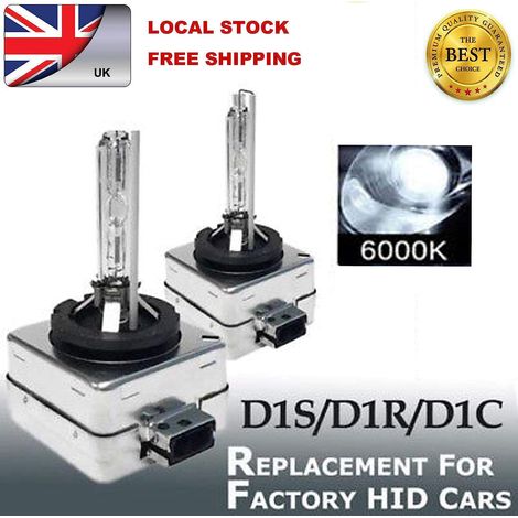 2PCS D1S D1R D1C HID Xenon Bulbs OEM Direct Replacement Lamp 6000k Diamond White Light 66140 (1/5)