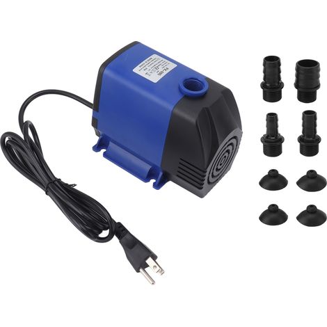 Pompe submersible 95W silencieuse pour fontaine, bassin, rocaille et jardin - Prise américaine 110V (1/5)