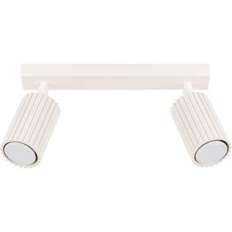 Lámpara de techo Karbon beige aluminio 2xGU10  30cm Sollux