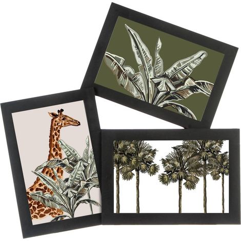 Atmosphera – Cadre photo pêle-mêle 3 photos 29,5 x 28,7 cm – En résine de plastique avec cristaux – Design déstructuré pour décoration moderne (1/3)