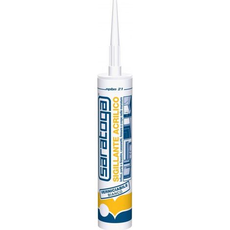 Saratoga 280ml npbn 21 silicone sigillante acrilico bianco