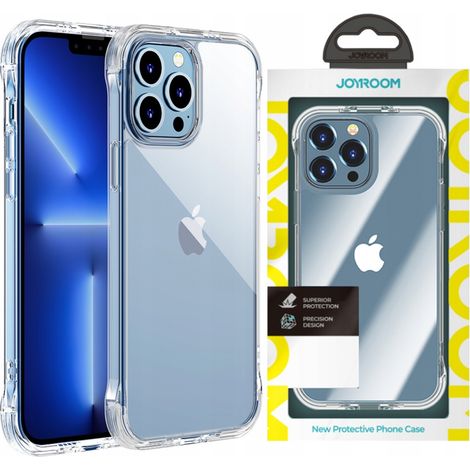 Custodia protettiva per iPhone 13, robusta, con ganci e supporto, trasparente. (1/5)