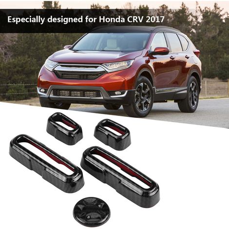 pièces garniture de commutateur électrique de siège auto style fibre de carbone pour Honda CRV 2017 (1/5)
