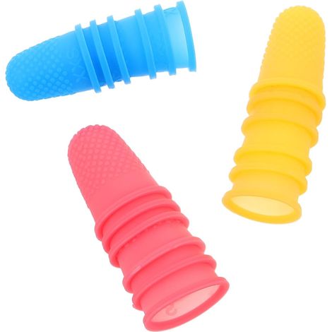 18 Stück Silikonfingerhut Weicher Fingerschutz aus Silikon