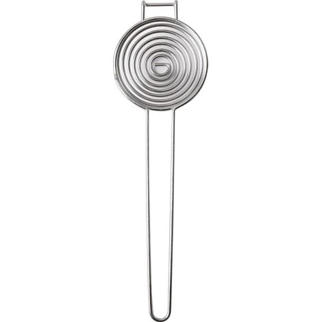 Separador de yemas de huevo de acero inoxidable (1 pieza): utensilio de cocina duradero y fácil de limpiar para separar los huevos perfectamente. (1/5)