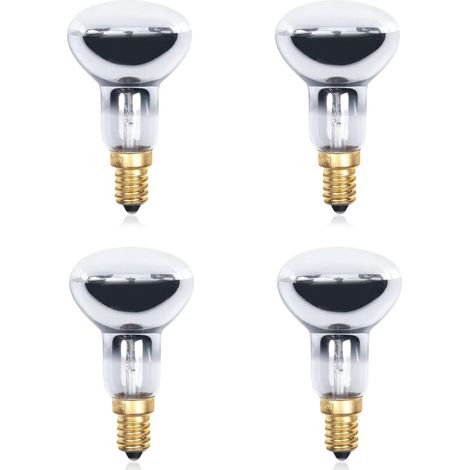 25W R39 E14 Ampoule Lampe à Lave, Ampoule Pour Lampe à Lave R39 Réflecteur 260lm, lot de 4