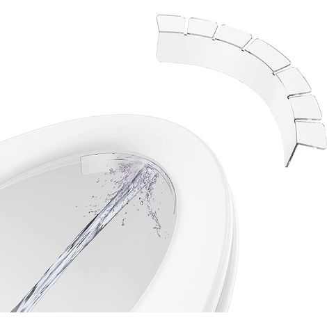 Protecteur d'Éclaboussures Transparent pour Siège de Toilette - Déflecteur d'Urine Imperméable Enfants et Adultes (1/5)