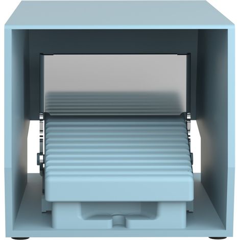 Xpem711 Schneider - Interrupteur à Pied Simple - Avec Capot - Métal - Contact 2no+2nf - Preventa Harmony Xpem (1/5)