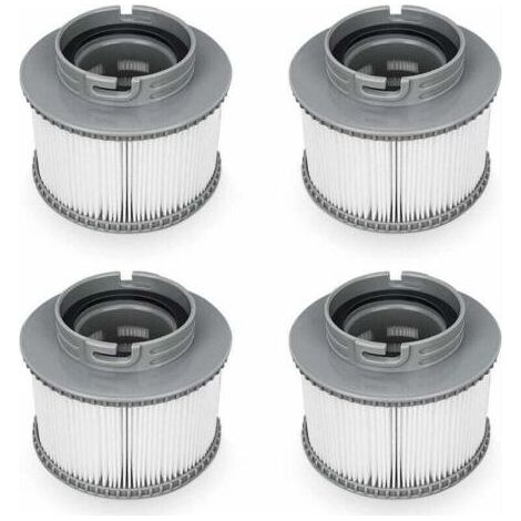 Replacement filters for the MSPA FD2089 cartridge filter pump for swimming pools, whirlpools and spas, pack of 4 (1/5)