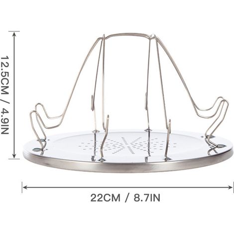 Réchaud de Camping pliant, grille-pain en acier inoxydable, 4 tranches de pain, Portable en plein air pour randonnée pique-nique barbecue (1/5)