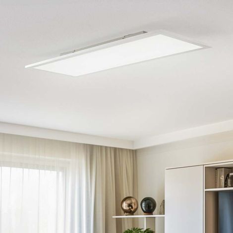 [NEUWERTIG] B-Ware Lindby Deckenleuchte LED Livel dimmbar CCT 80x30cm Fernbedienung silber 2900lm (1/2)