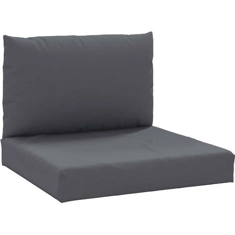 Coussins de plateau, ensemble deux pièces, tissu Oxford gris anthracite (1/5)