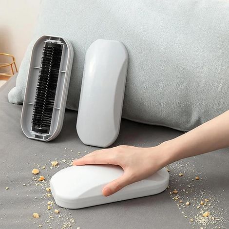 Brosse à Miettes, Balayeuse à Miettes Portable Réutilisable, Collecteur de Débris de Cheveux Doux pour la Table, le Drap de Lit, les Vêtements, le canapé (1/5)