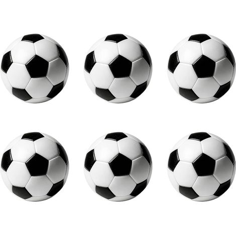 6 balles de baby-foot, 2,3 cm, pour adultes et enfants. (1/5)