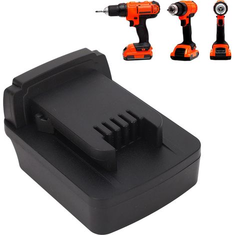Cet adaptateur de batterie convient pour convertir les batteries au lithium telles que Black & Decker LB20, LBX20, LBXR20, etc. / Plextor PCC680L, PCC681L, PCC682L, etc., en Miwochi 18V M18 B2 / M18 H (1/5)