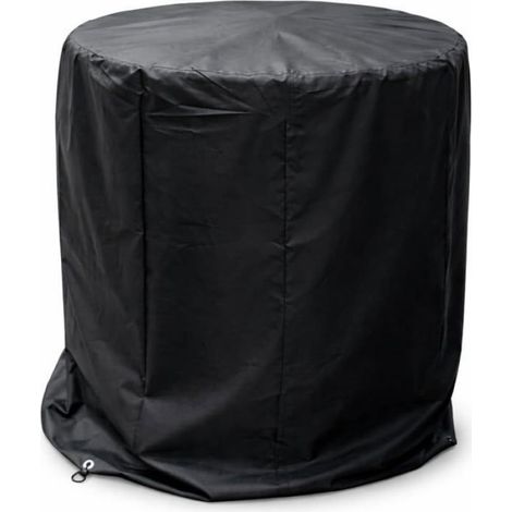 Housse barbecue ronde 90 x 120 cm en polyester étanche - protection anti-UV et anti-poussière pour grill de 71 x 73 cm (1/5)