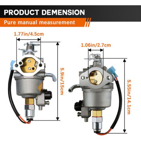 NALOOKAMIC  A042p619 Carburateur 146-0785 pour générateur Onan 146-0785 146-0803 Série KY A042P619, pour Onan Cummins A041D736, Microquiet 4000 W 4KYFA261000 Générateur 14 6-0759 146-0785 (1/4)