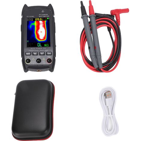 Multimetro termico portatile a infrarossi con risoluzione 32x32, temperatura di esercizio -20℃550℃, con avviso NCV. (1/5)