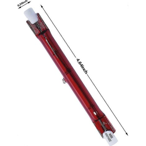 Bombilla halógena de 500 vatios compatible con Heatmaster R7 para calentadores de jardín - Paquete de 4 unidades, edición 0619