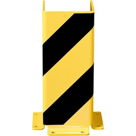 Moravia Anfahrschutz U-Profil schwarz/gelb 400 x 160 x 5 mm zum Aufdübeln (1/5)