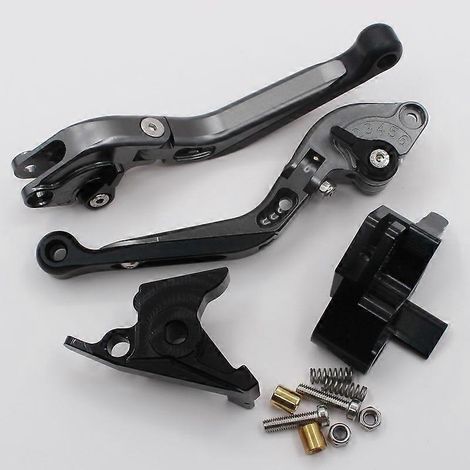 Poignée de klaxon d'embrayage de frein de moto pour modification 06-08 ninja650R ER-6F ER-6N (gris) (1/5)