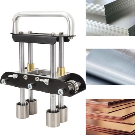 Cintreuse d'Angle Profilé Métallique 0-90° avec Coupeuse pour Matériaux de Toiture, Noir, Aluminium et Acier, Set Complet de 2630g (1/4)