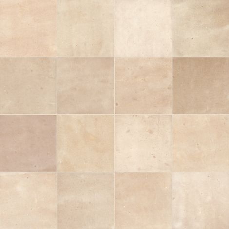 Carrelage effet Zellige Beige Sable 10,7x10,7x0,85 cm Samorel - Mur intérieur (vendu par carton de 0,5 m²) - RO'MA CARRELAGE