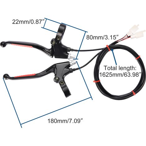 Brake lever handlebar grip applicable to: electric bicycles, mini bicycles, electric bicycle skateboards (1/4)