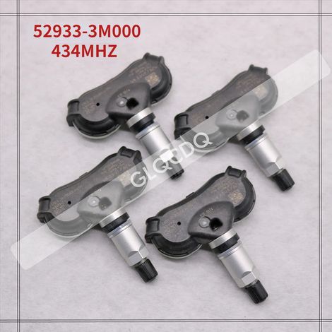 ((4PCS) 52933-3M000) Convient aux véhicules HYUNDAI GENESIS (BH) 2008 2009 2010 2011 2012 2013 2014 Capteurs de pression des pneus HYUNDAI 434 MHz 52933-3M000 (1/4)