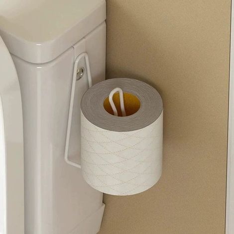 royaluxe - Porte-papier toilette, porte-papier toilette sans perçage pour salle de bain, étanche, porte-rouleau épais, porte-rouleau pour torchon fixer su (1/5)