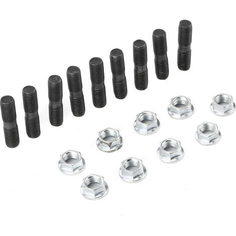 Kit 9 goujons M10x1,25 avec écrous freinés pour turbo, accessoire auto compatible Mitsubishi (1/5)