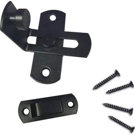 Serrure de porte de grange américaine, serrure à moraillon en acier inoxydable et acier au carbone pour porte coulissante a -a (1/5)